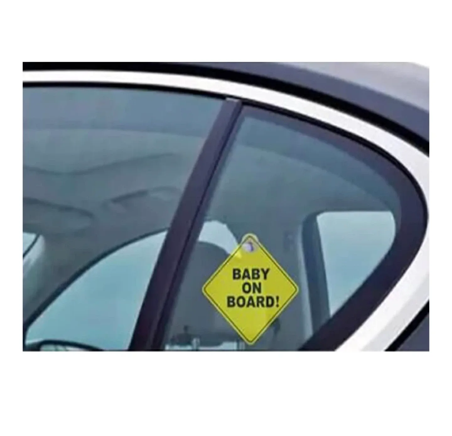 Baby on Board Car Safety Sign - Yellow image indicator(2)