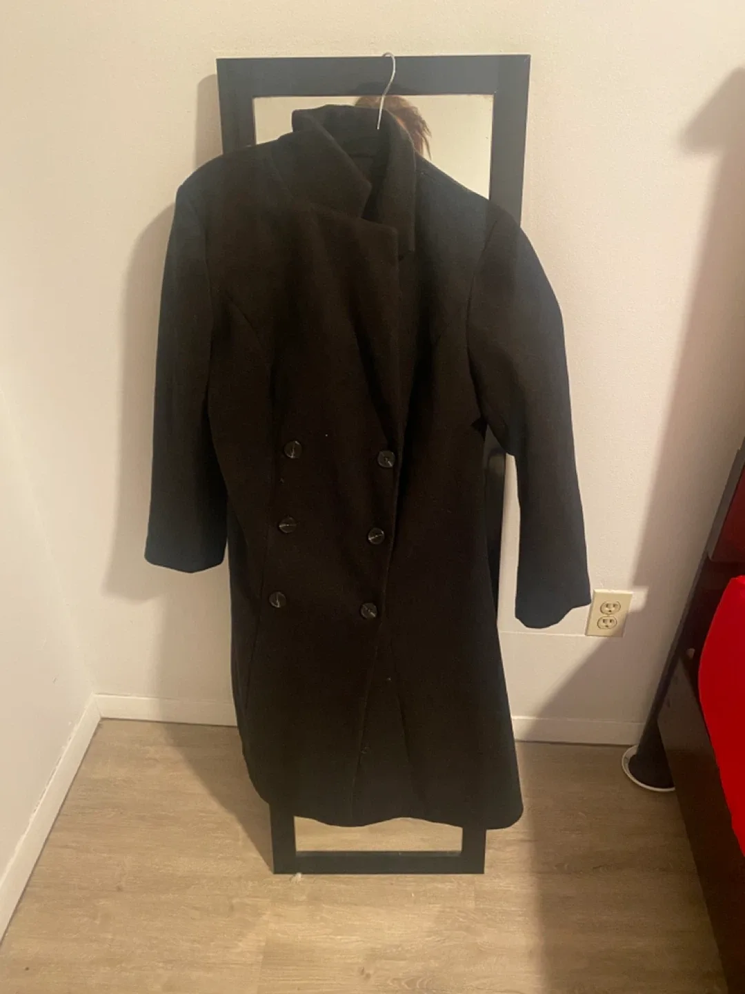 Black coat size large thumbnail