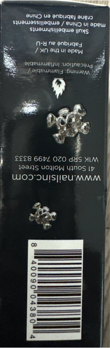 Nails inc. Bling It On & Skulls Leather Effect Polish - photo 4
