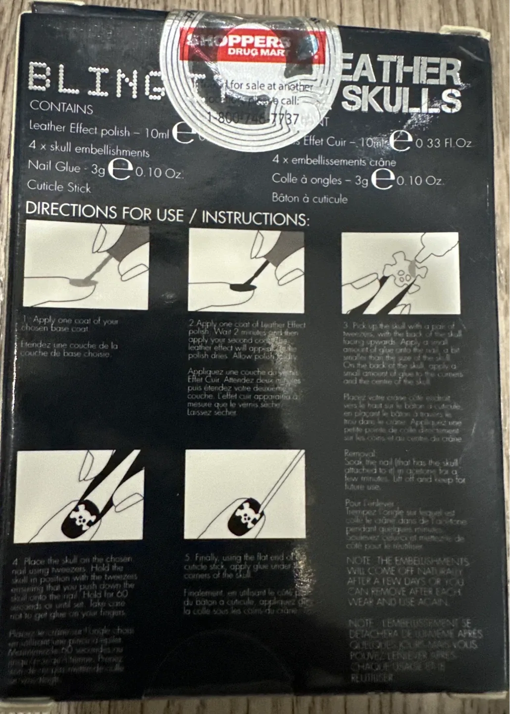 Nails inc. Bling It On & Skulls Leather Effect Polish image indicator(3)