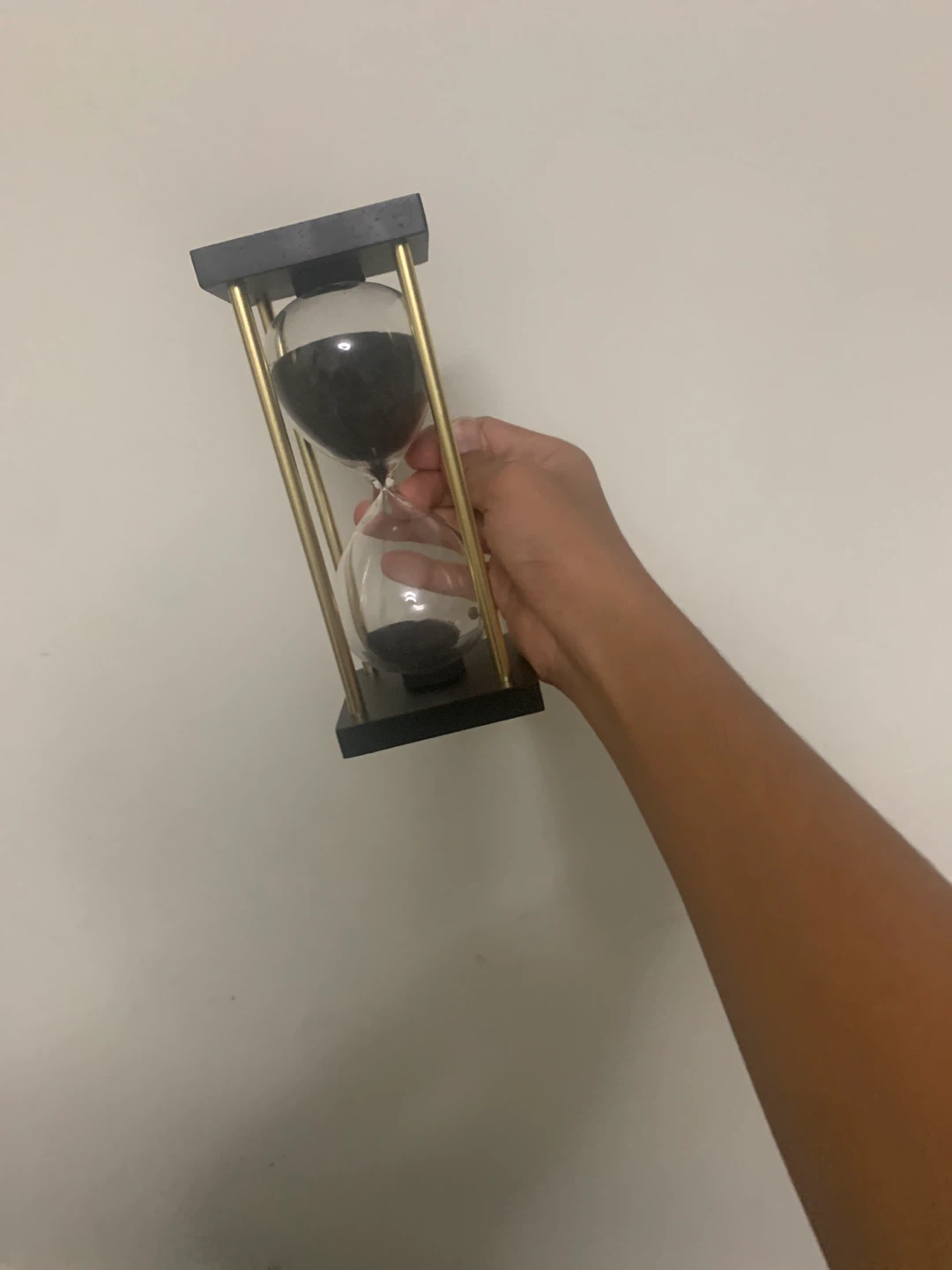 Hourglass Sand Timer - Black & Gold - photo 4