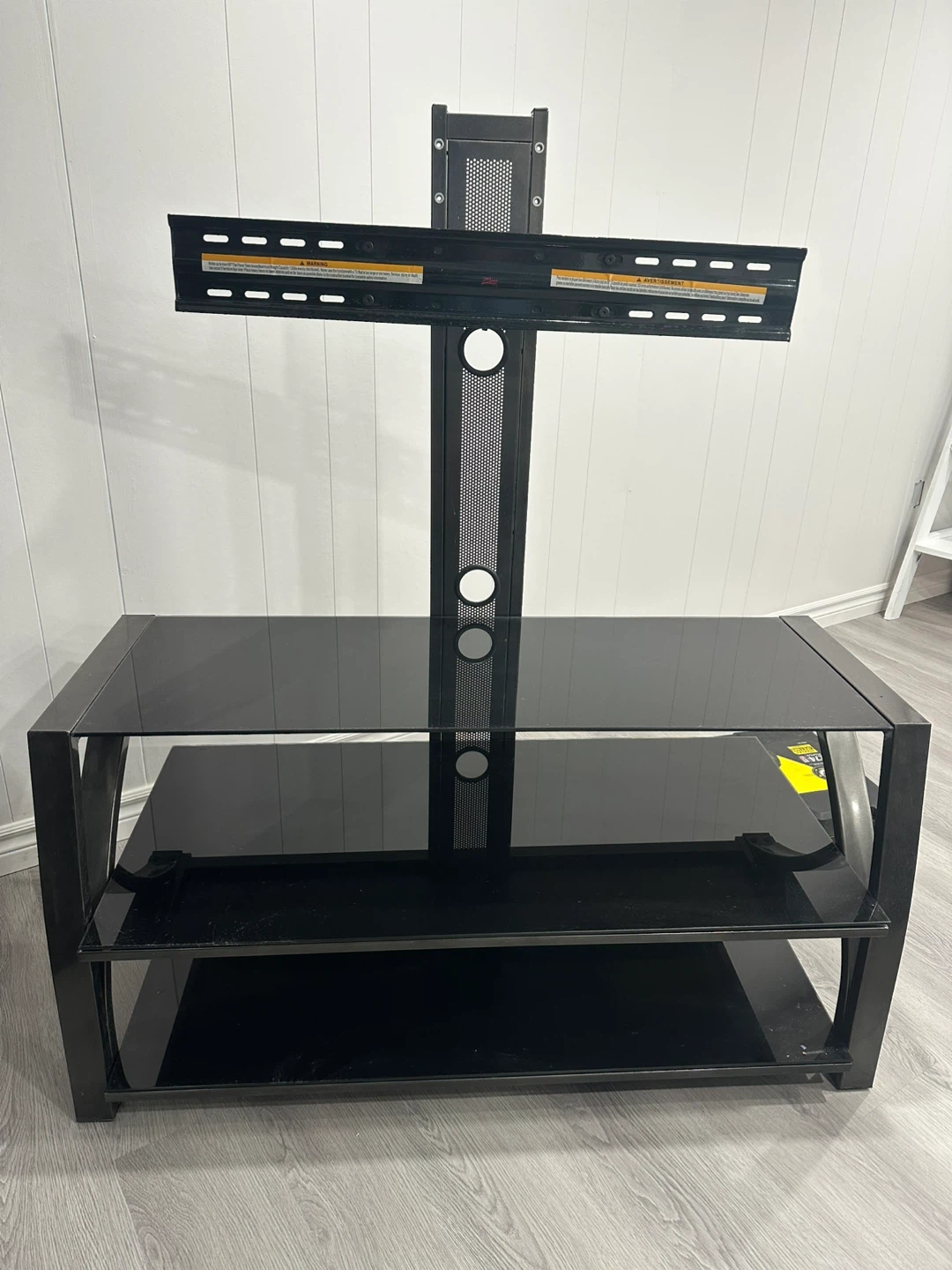 Black Flat Panel TV Stand  - Holds up to 65"