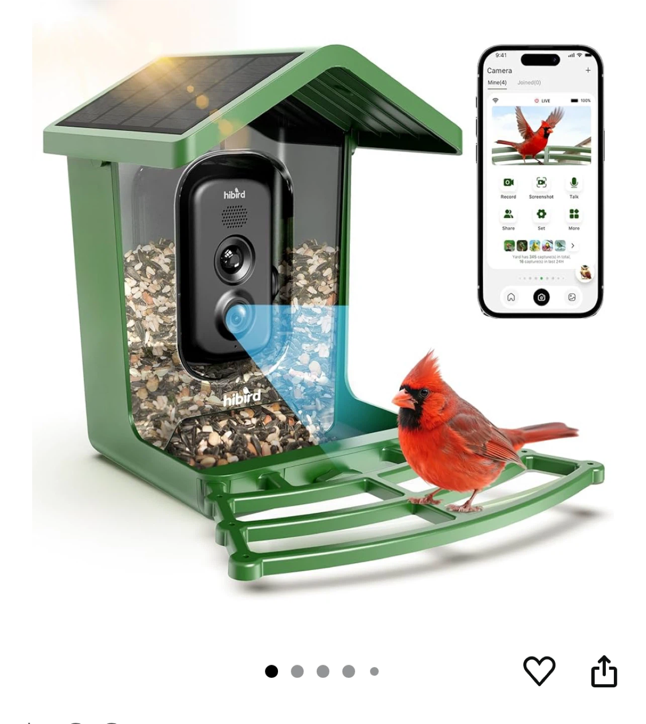 hibird Solar Bird Feeder Camera