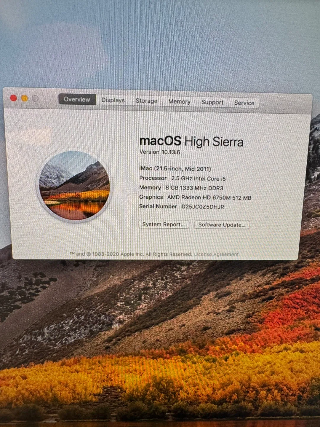 （233）Apple iMac 21.5-inch image indicator(2)