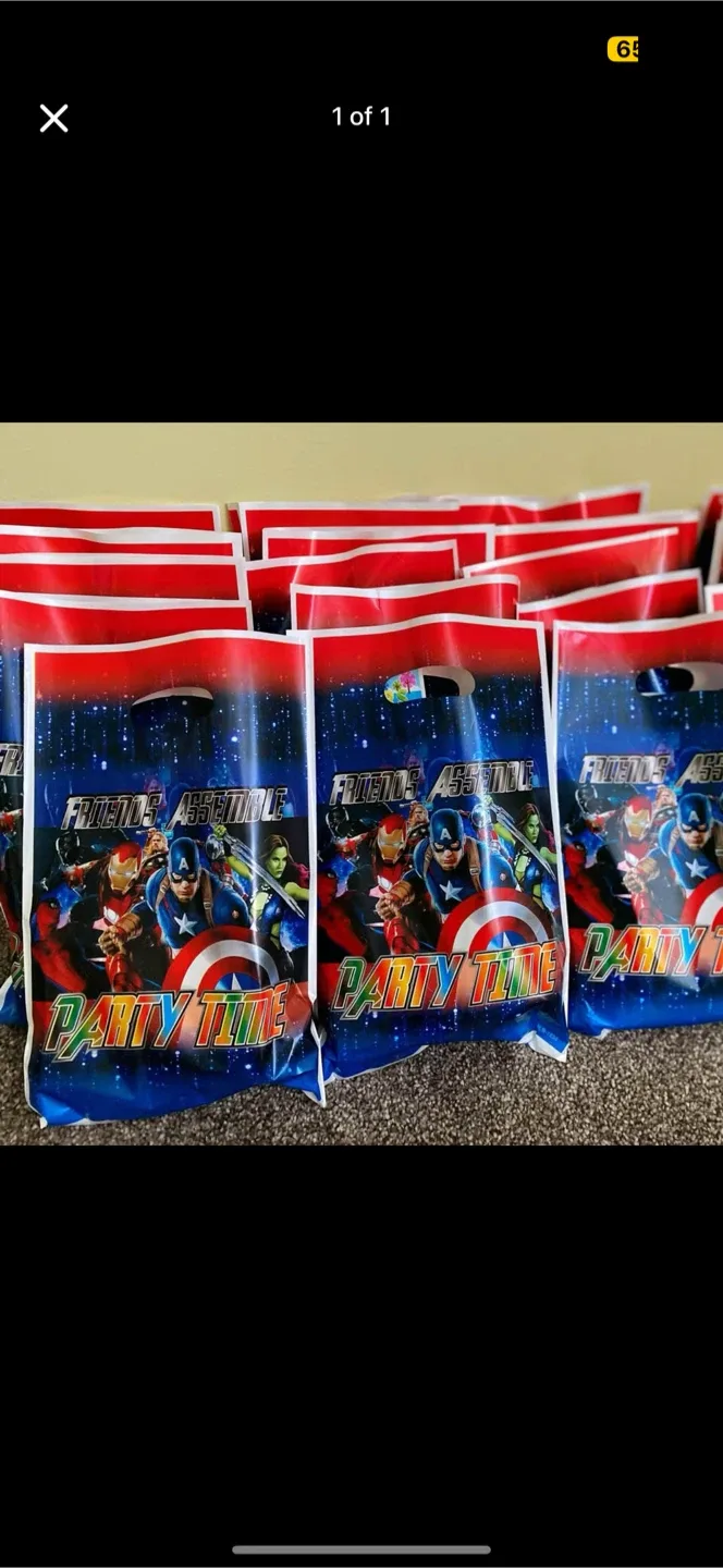 Marvel Avengers Party Favour Bags / Goody Bags thumbnail