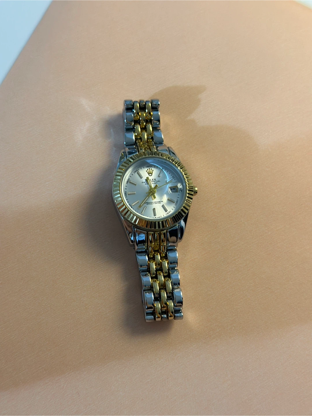 Datejust watch 26mm - golden silver watch - photo 2