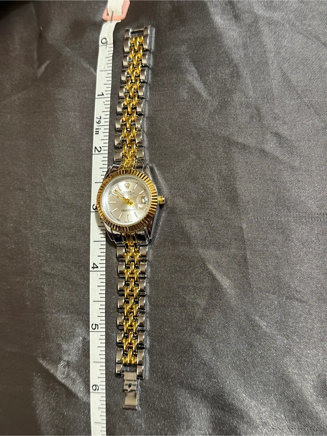 Datejust watch 26mm - golden silver watch - photo 4