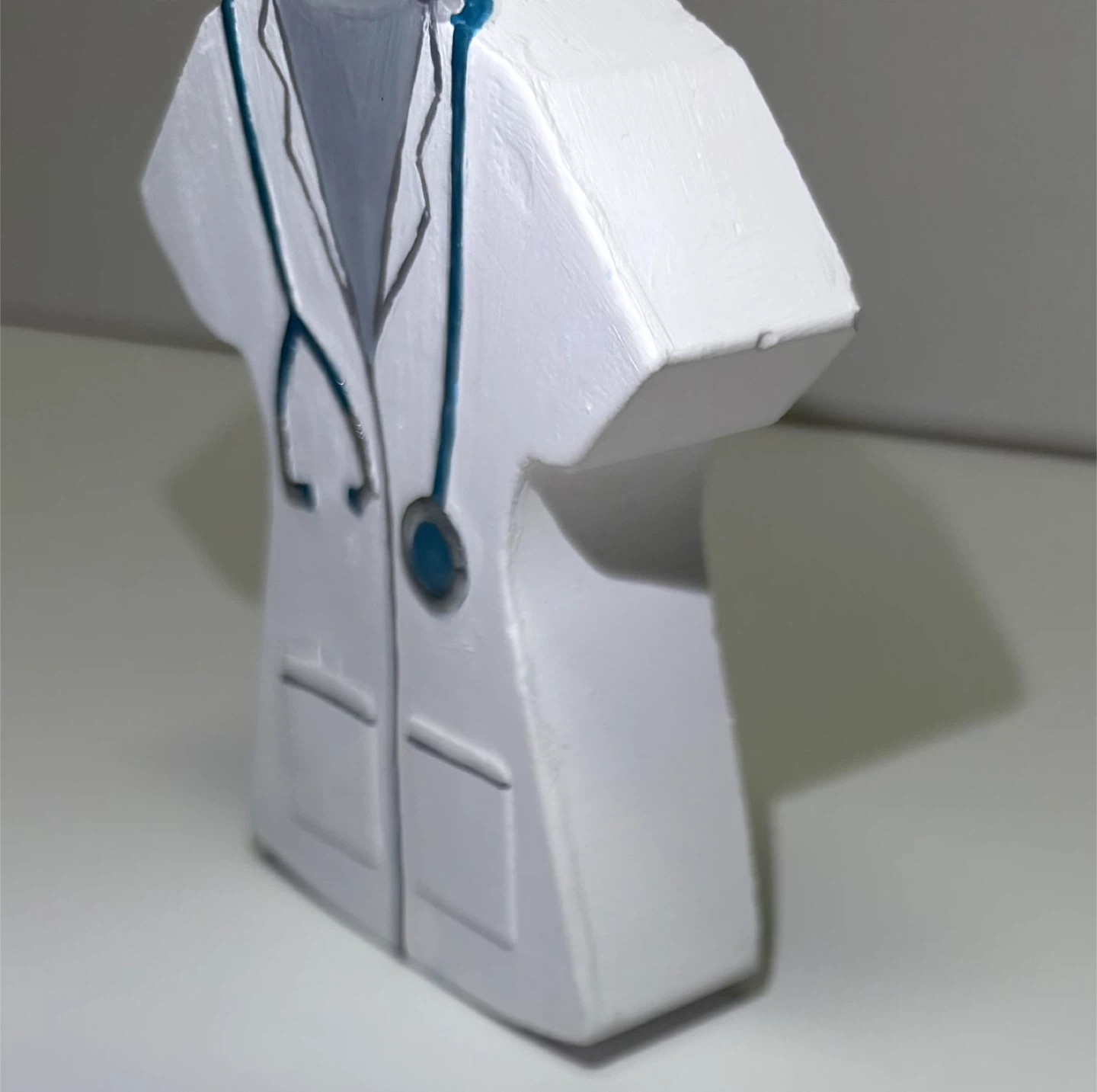 Handmade Jesmonite Doctor coat Decor. Desk Organizer - photo 3