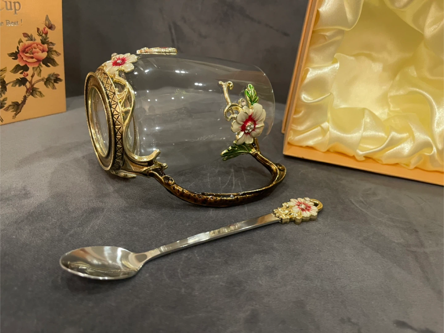 Luxury Classic Enamel Cup with Spoon (New) - photo 3