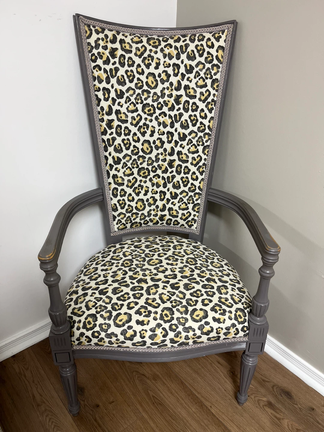 Leopard Print Accent Chair