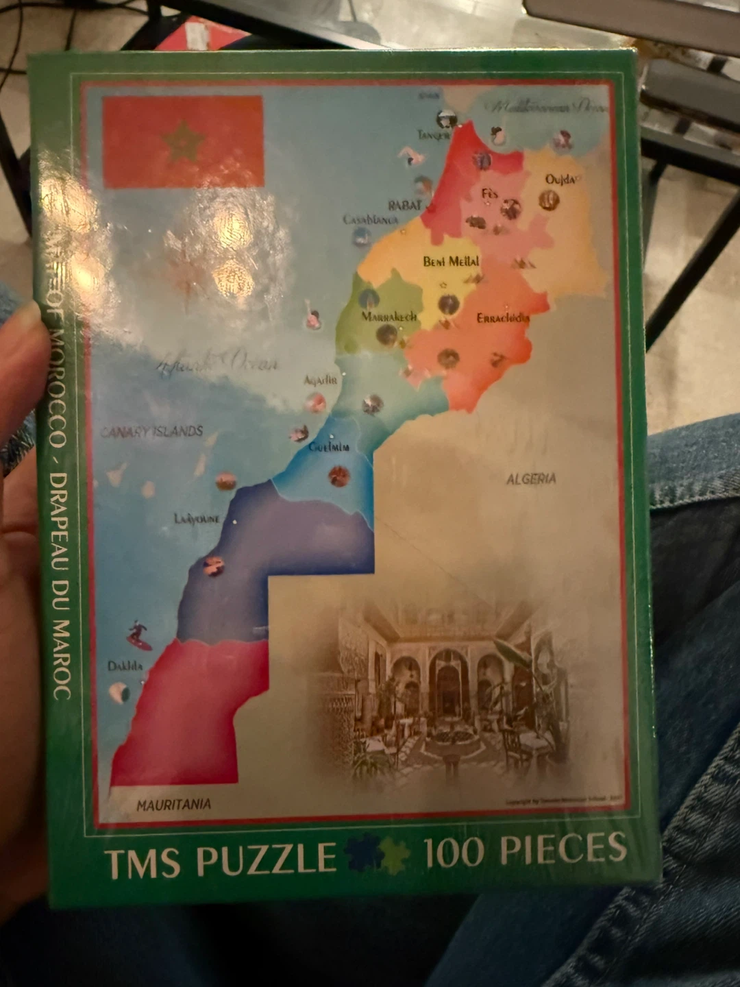 TMS Puzzle - Map of Morocco - 100 Pieces