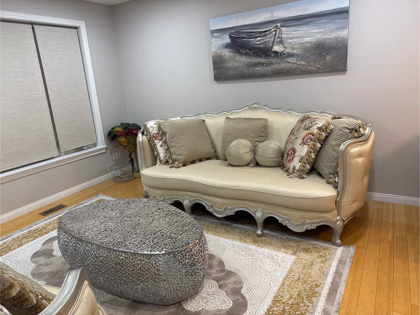 Elegant Loveseat, Sofa Set with Carpet and Table image indicator(2)