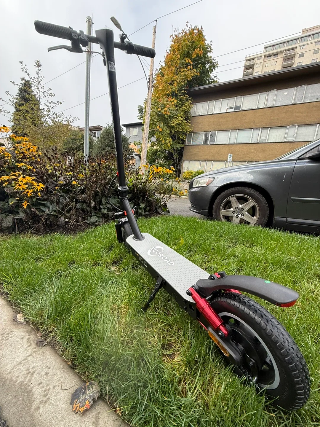 EcoRoad Electric Scooter double suspension image indicator(6)