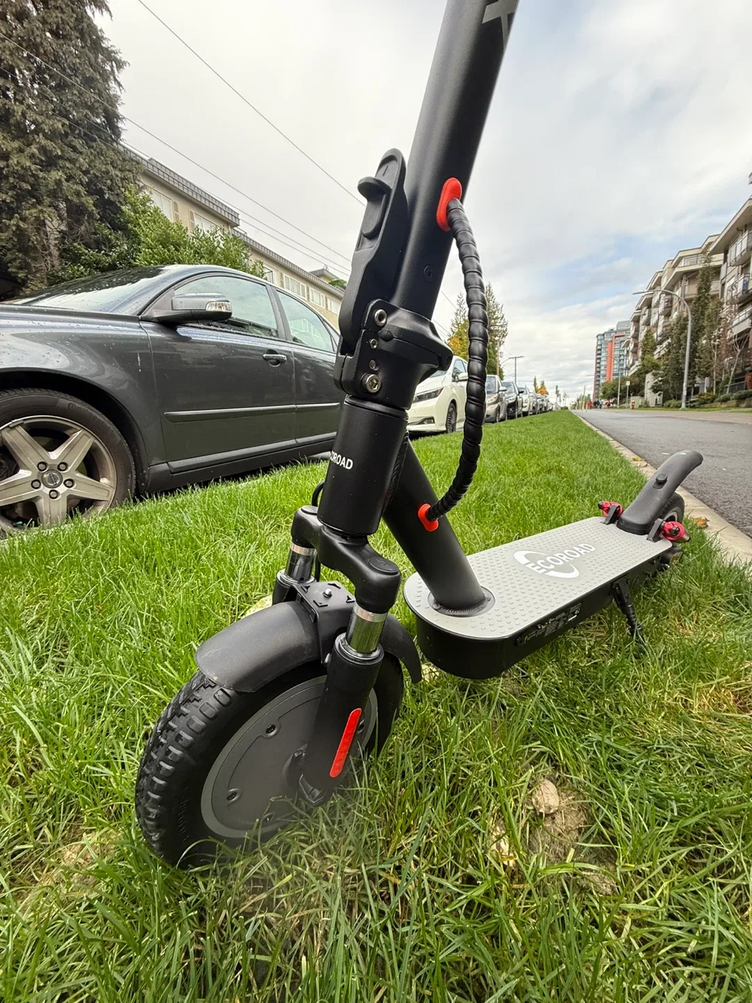 EcoRoad Electric Scooter double suspension image indicator(2)