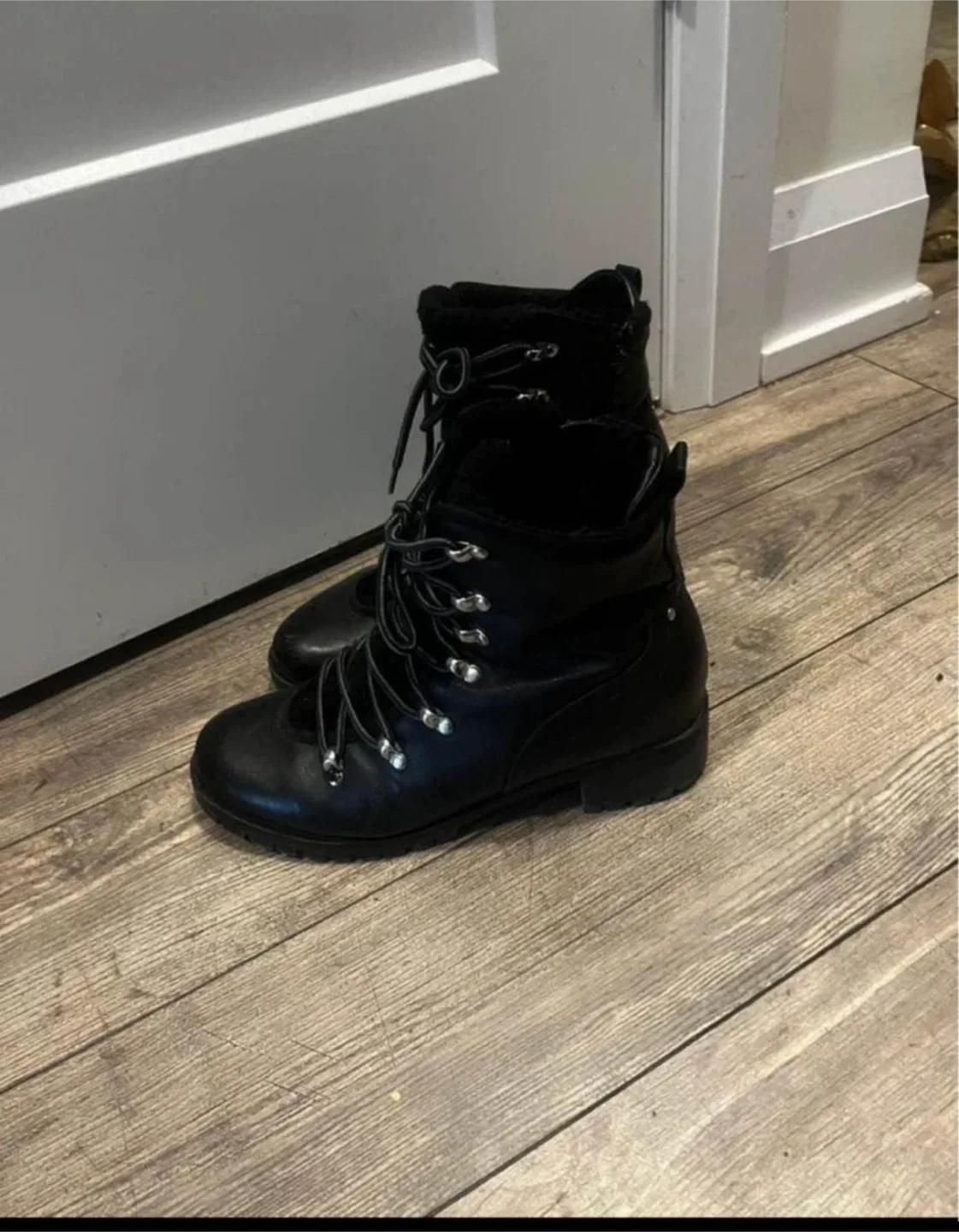 Black Lace-Up Boots image indicator(6)