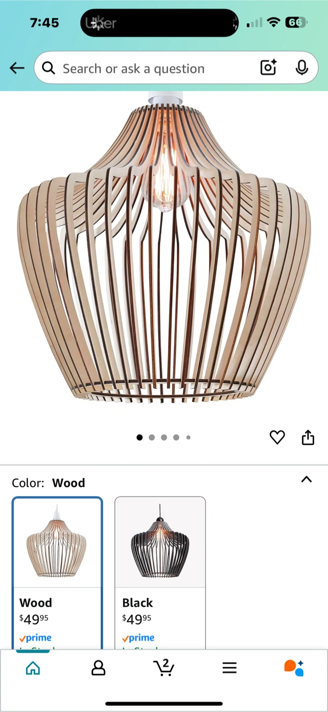 Wood  Pendant Lighting