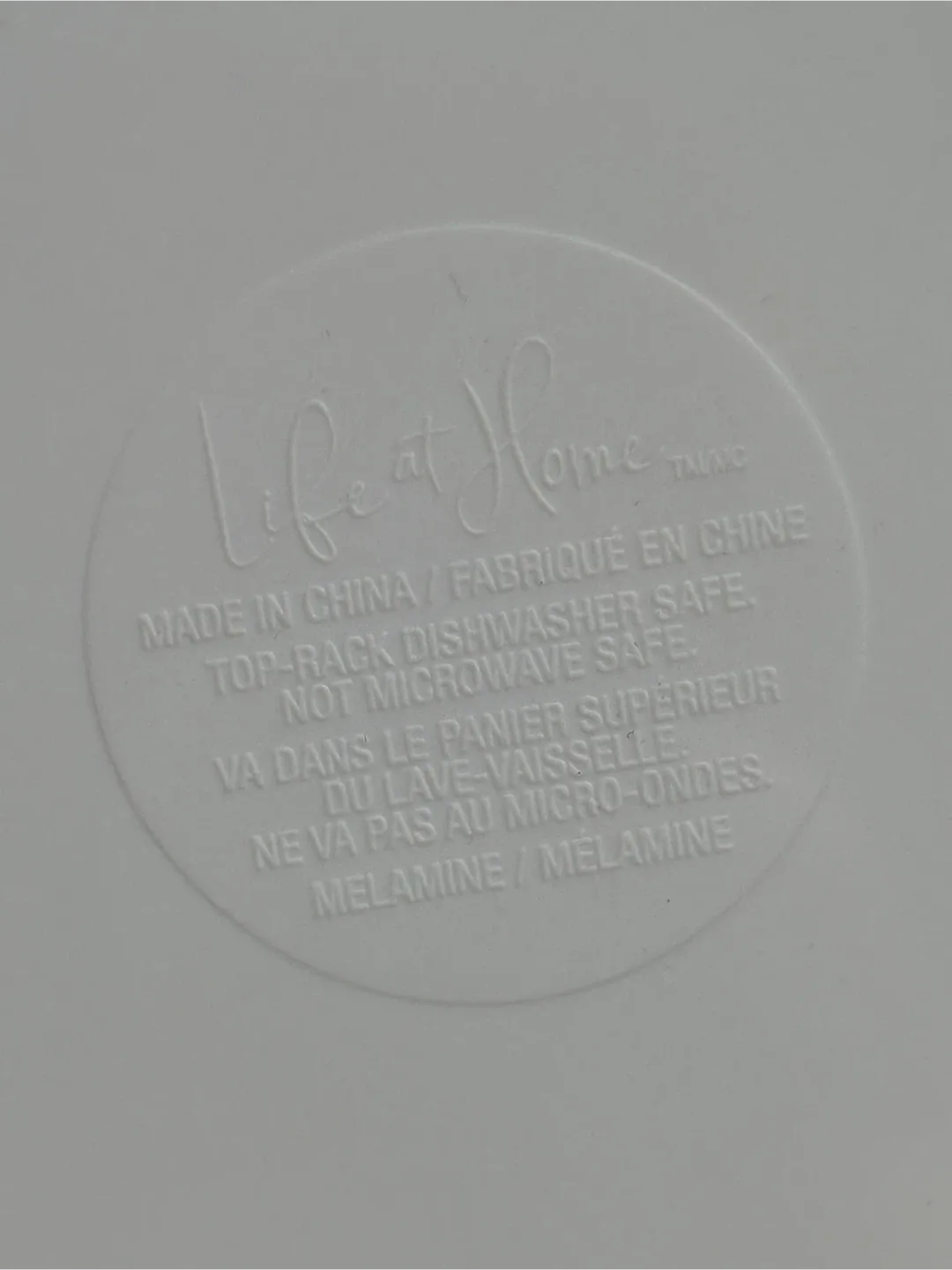 Life at Home Lemon Melamine Dinner Plate image indicator(2)