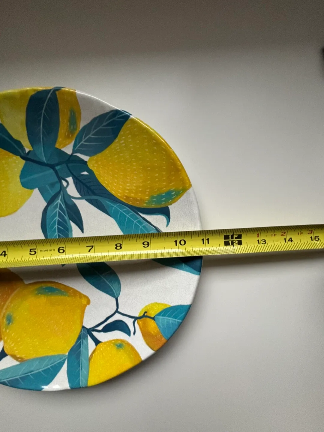 Life at Home Lemon Melamine Dinner Plate image indicator(5)