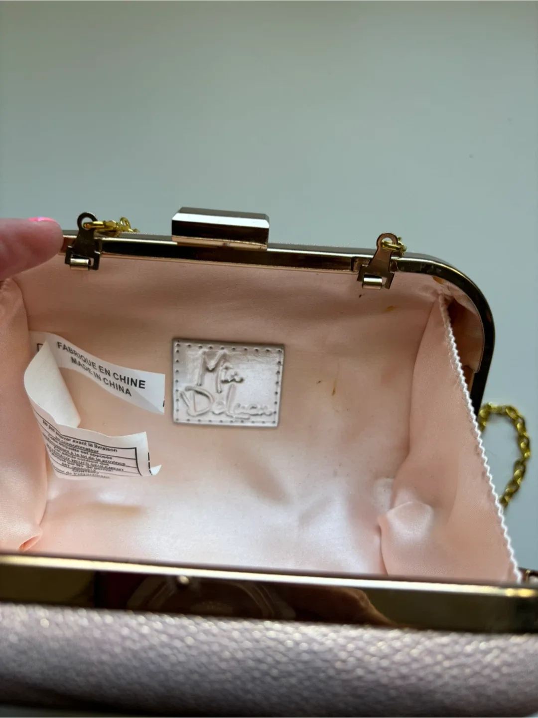 Miss Delacour Evening Clutch with Chain thumbnail