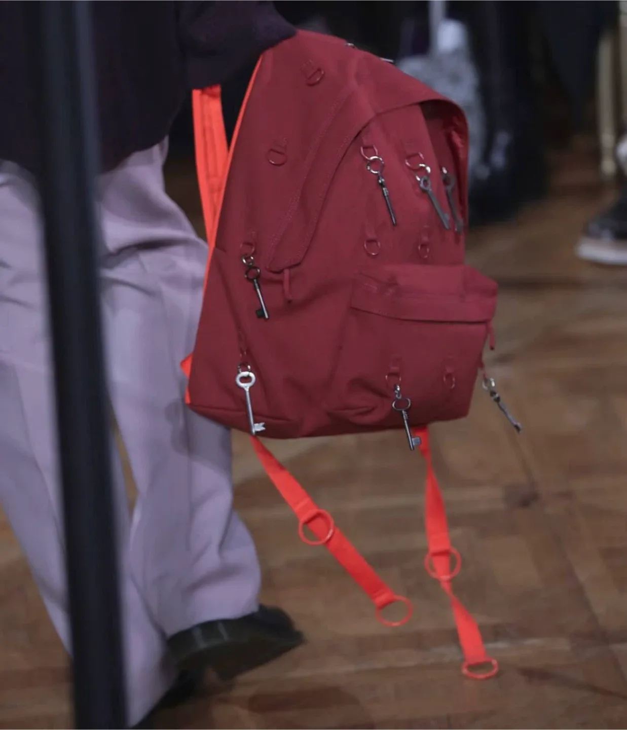 EASTPAK Raf Simons Burgundy Backpack image indicator(4)