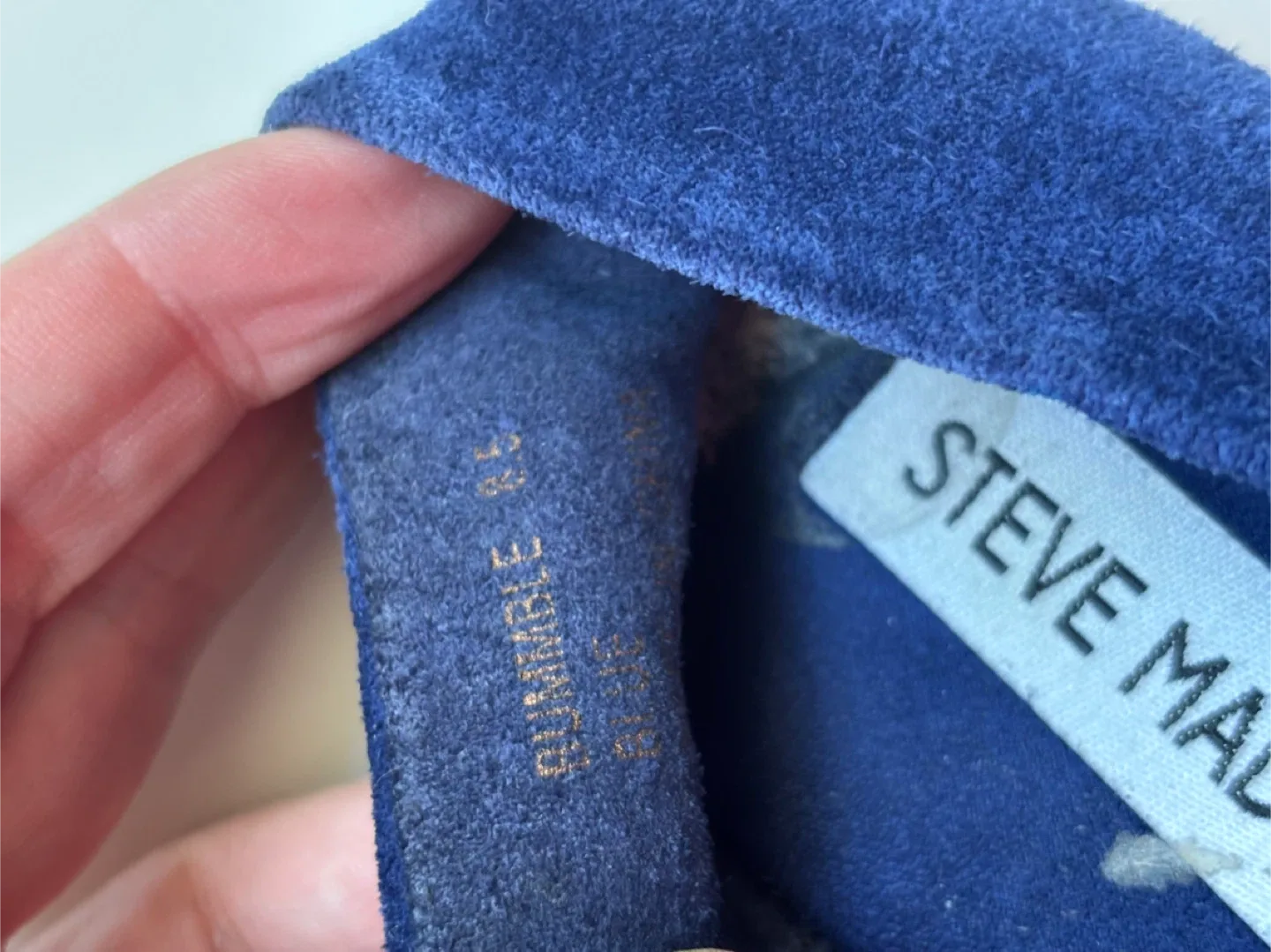 Steve Madden Rummble Blue Suede Flats - Size 8.5 image indicator(6)