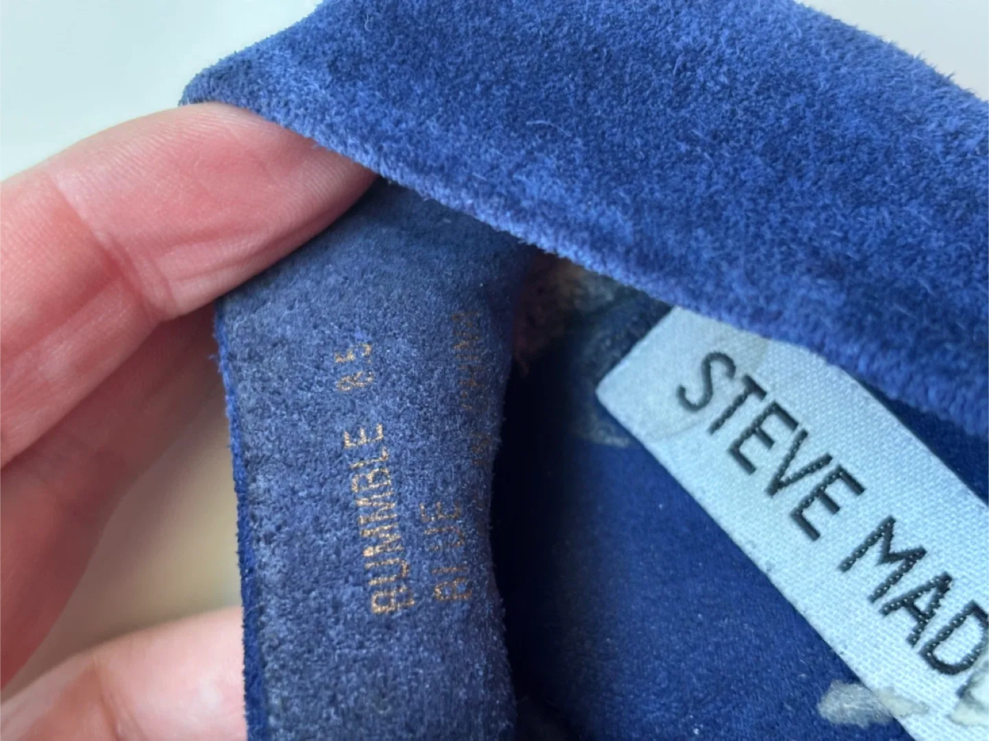 Steve Madden Rummble Blue Suede Flats - Size 8.5 image indicator(2)