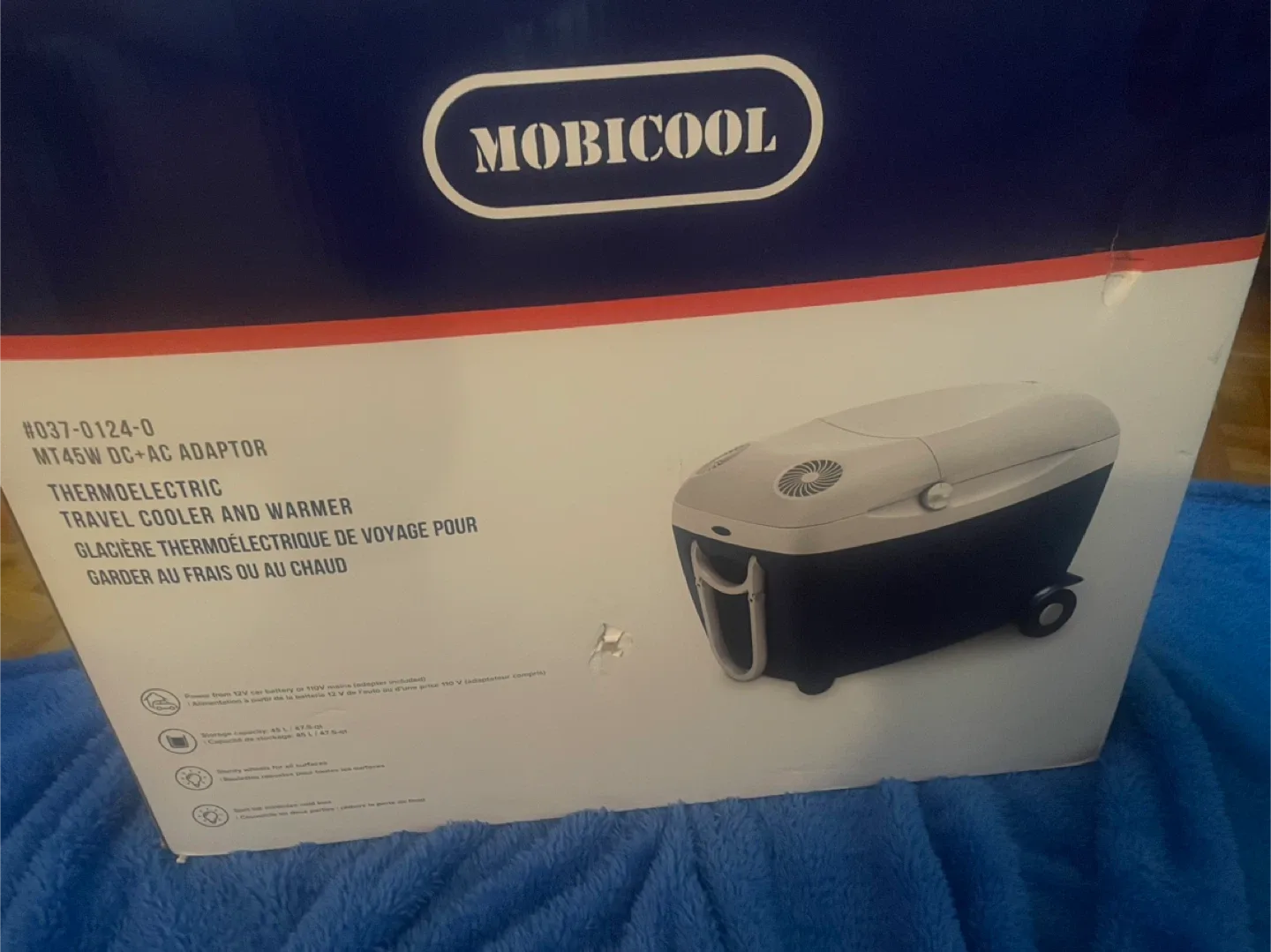 MobiCool MT45W Thermoelectric Travel Cooler - New in Box! thumbnail