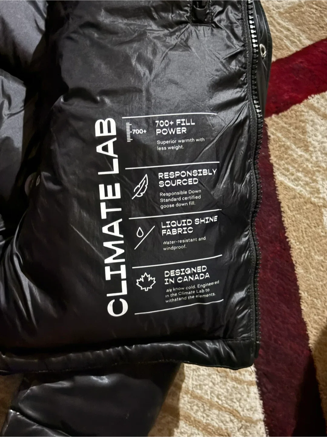 Aritzia The Super Puff™  liquid shine Black Jacket XS image indicator(3)