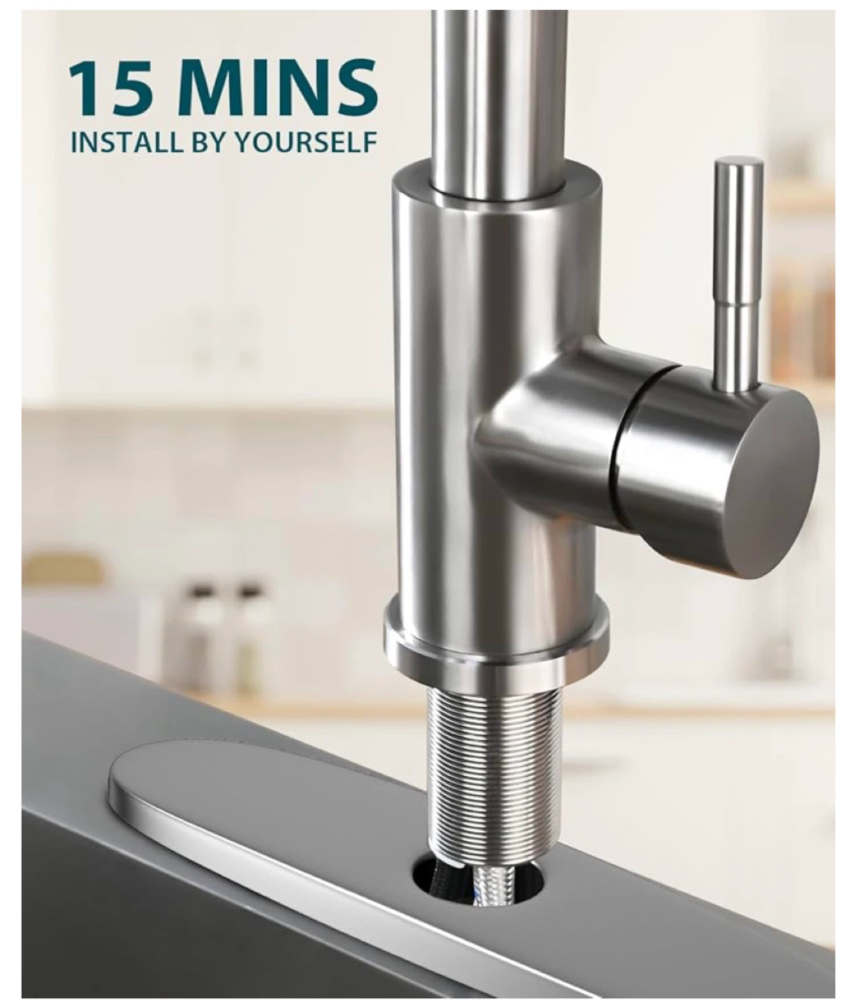 Pull Down Kitchen Faucet - Brushed Nickel - photo 2