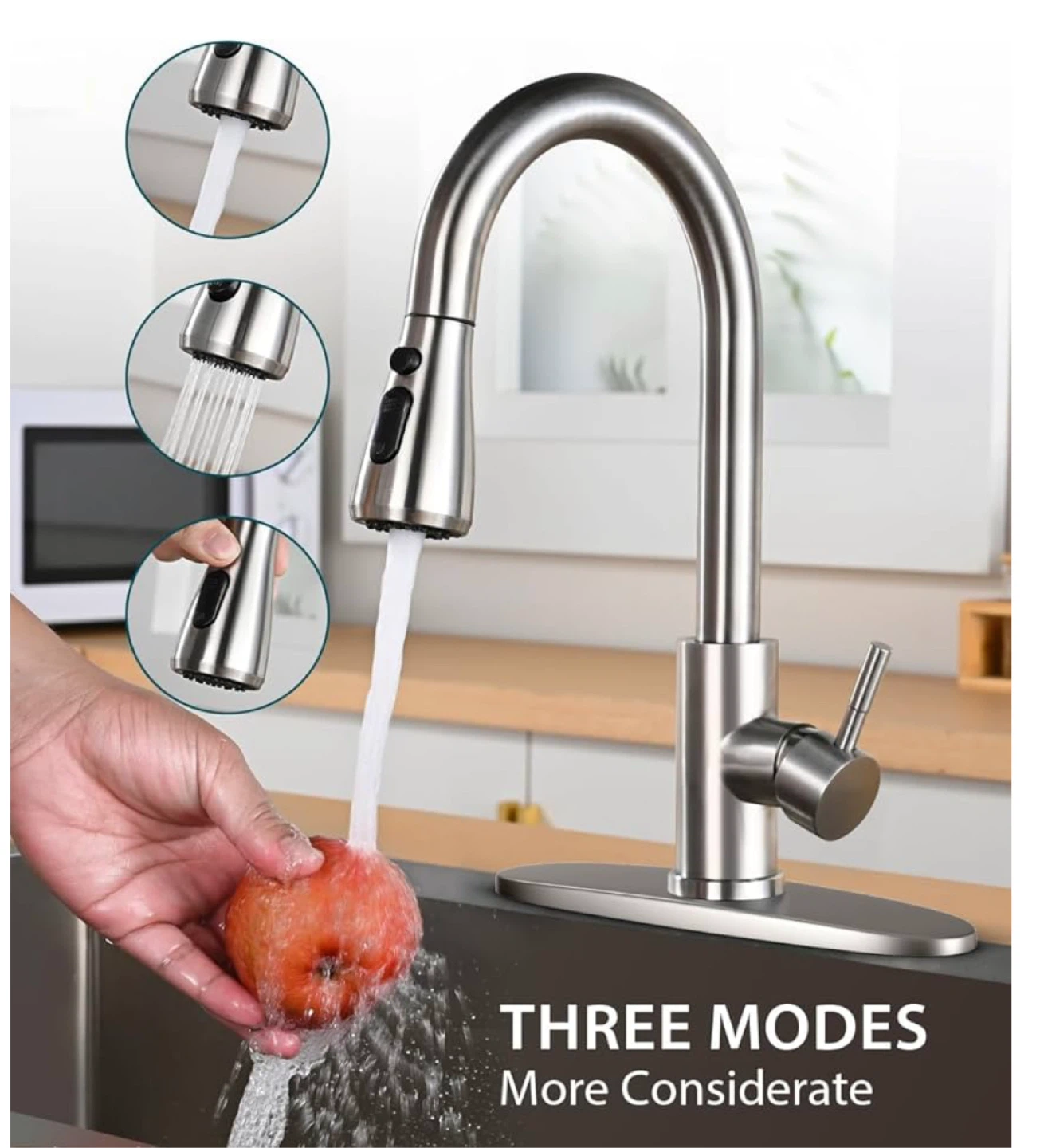 Pull Down Kitchen Faucet - Brushed Nickel