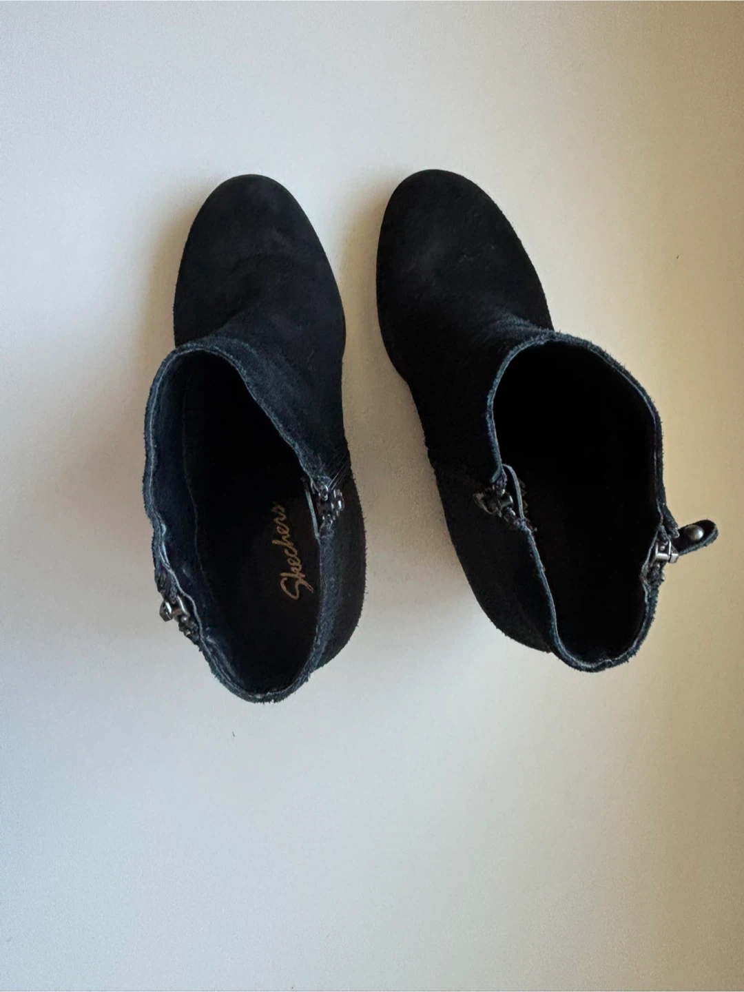 Skechers Black Suede Ankle Boots - Size 7 - photo 5