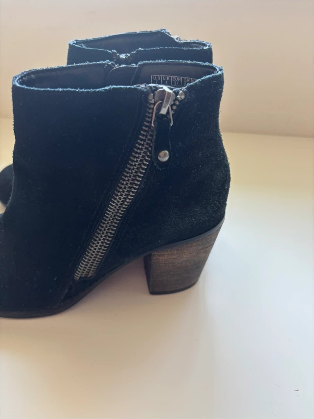 Skechers Black Suede Ankle Boots - Size 7 - photo 3