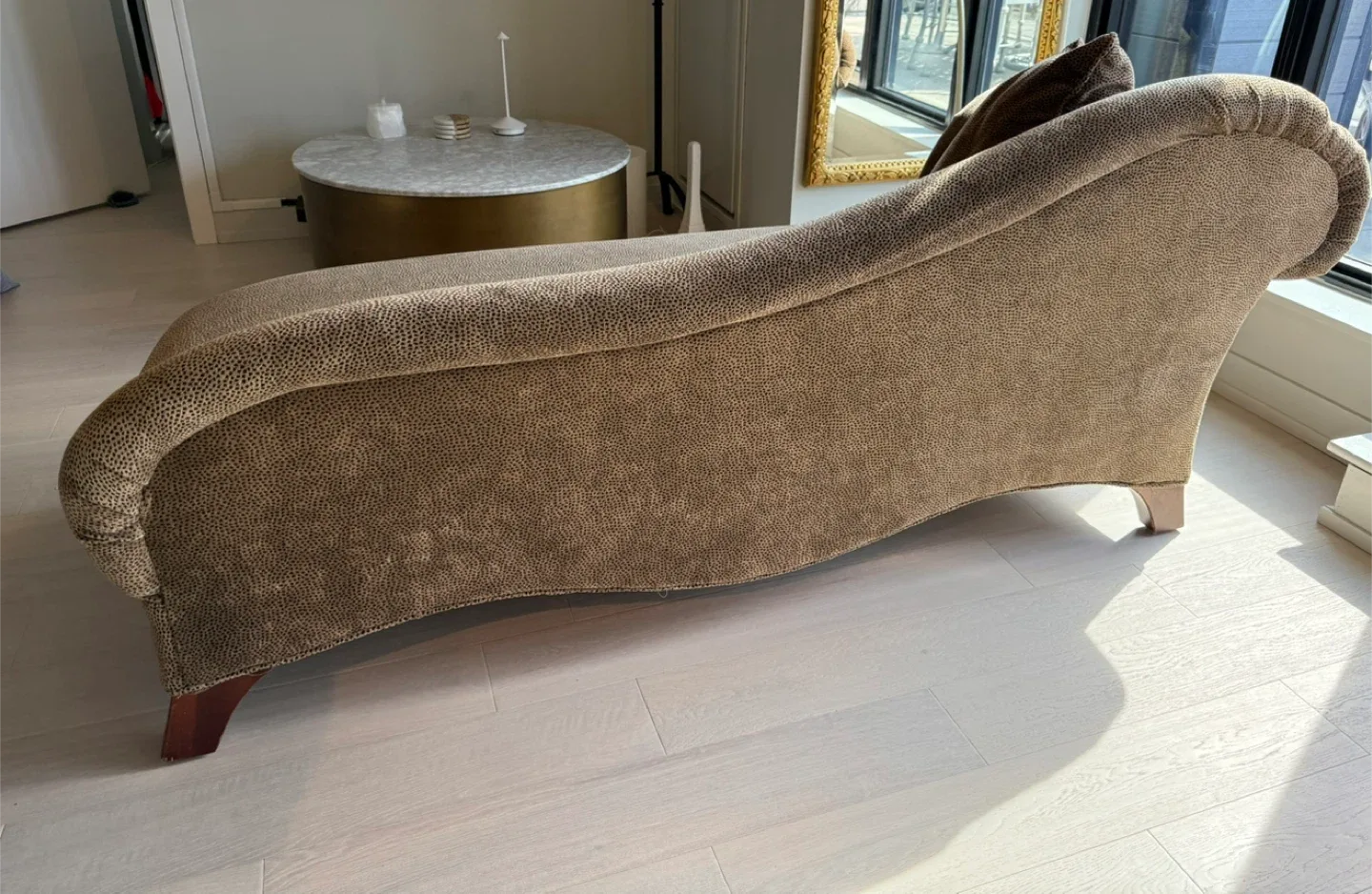 Leopard Chaise Launge with Large Pillow image indicator(2)