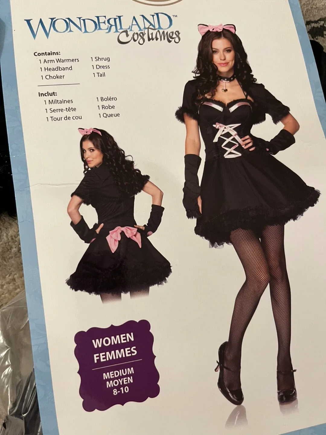 Wonderland Costumes Black Cat Costume - Medium (8-10) thumbnail