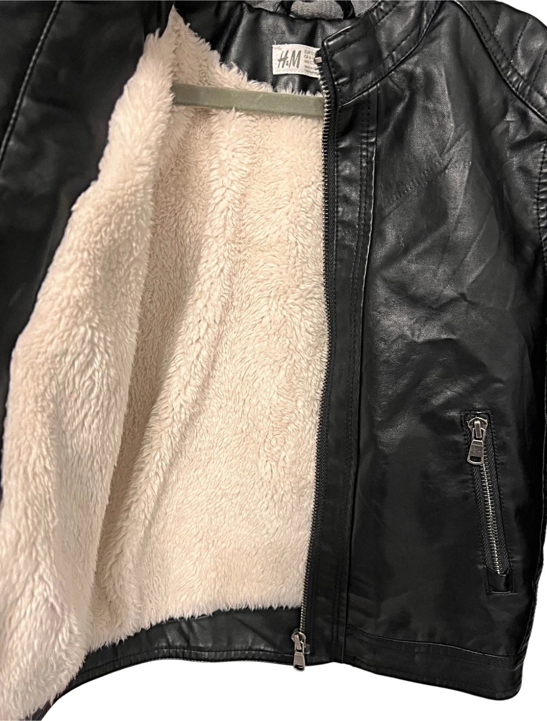 H&M Boys’ Faux Leather Jacket – Size 6–7Y - photo 4