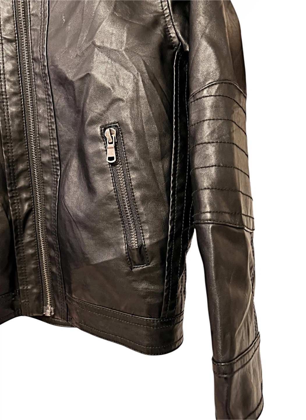 H&M Boys’ Faux Leather Jacket – Size 6–7Y - photo 2
