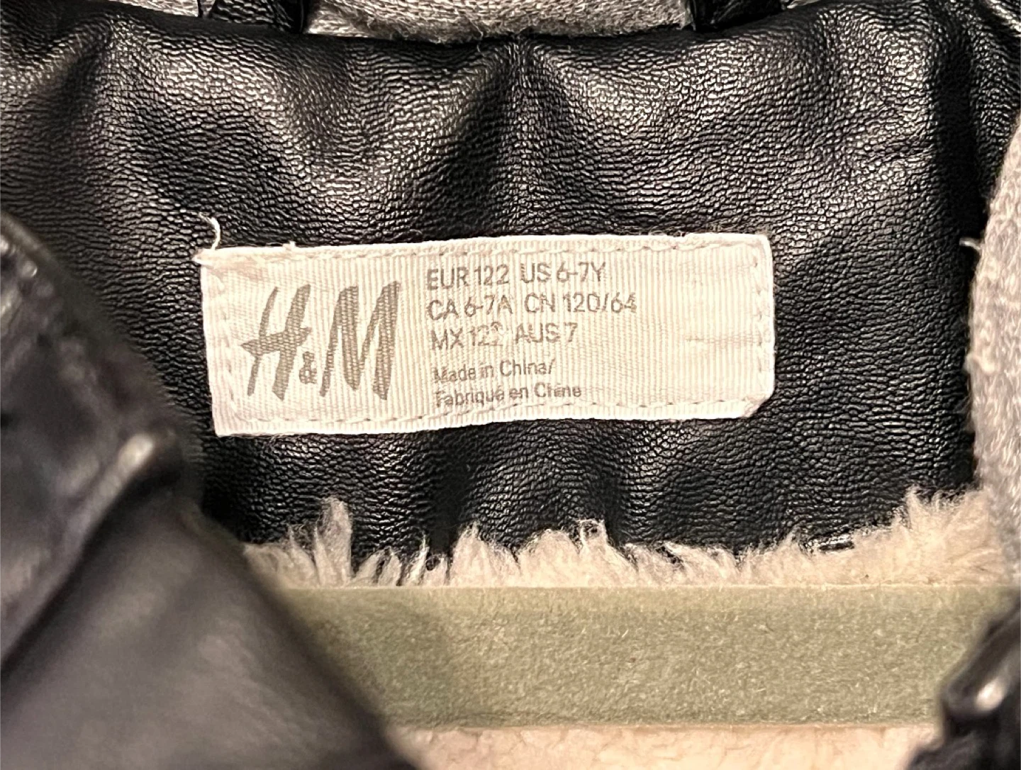 H&M Boys’ Faux Leather Jacket – Size 6–7Y - photo 5