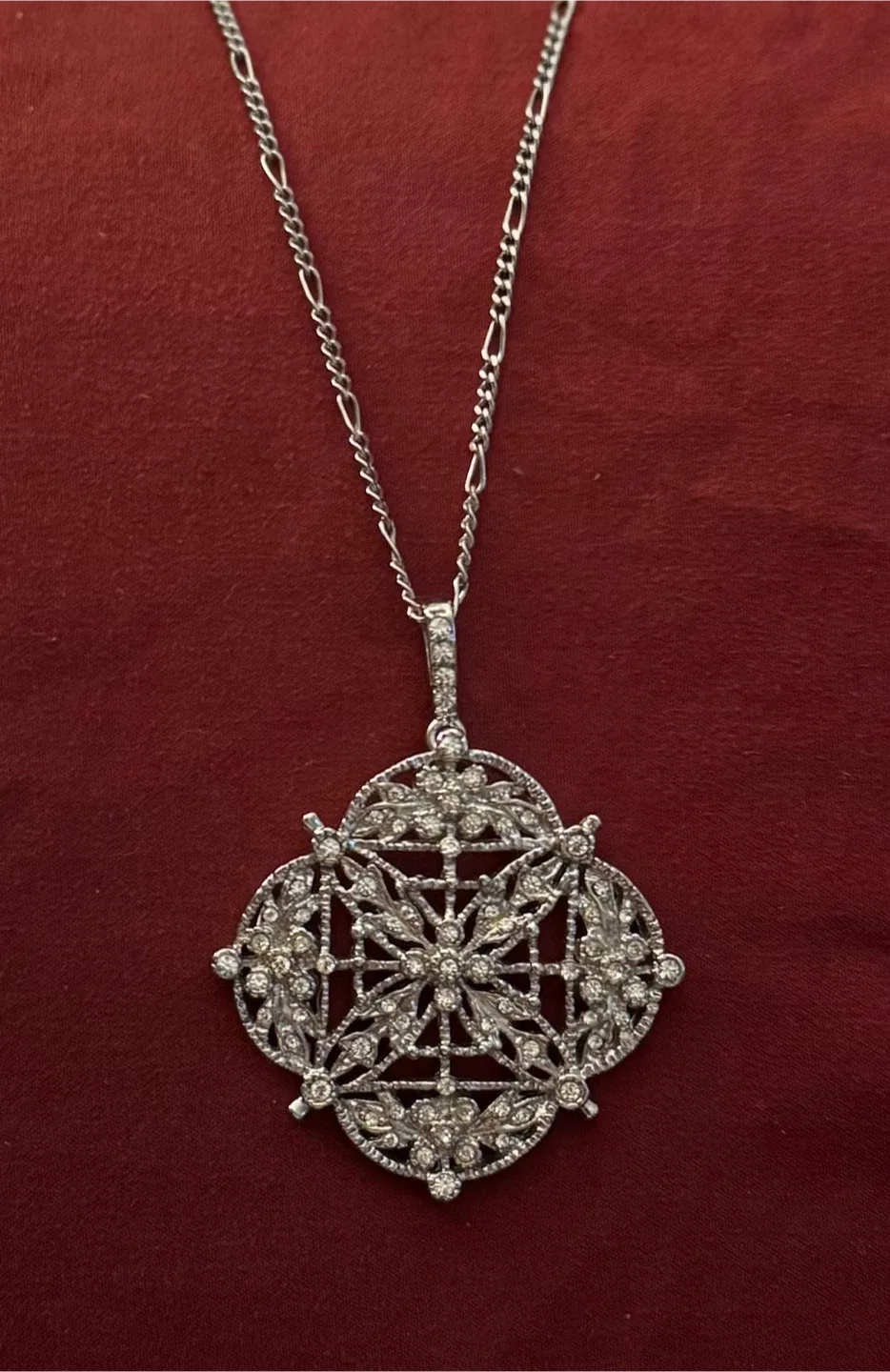 Filigree Pendant Necklace (Titanic Exhibit Replica) thumbnail