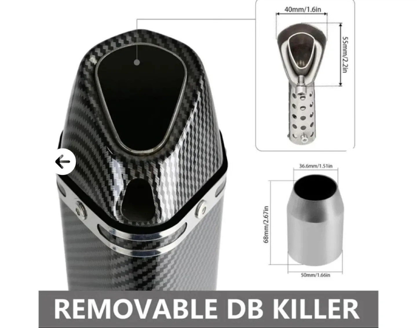 Akrapovic Style Motorcycle Exhaust Muffler image indicator(3)