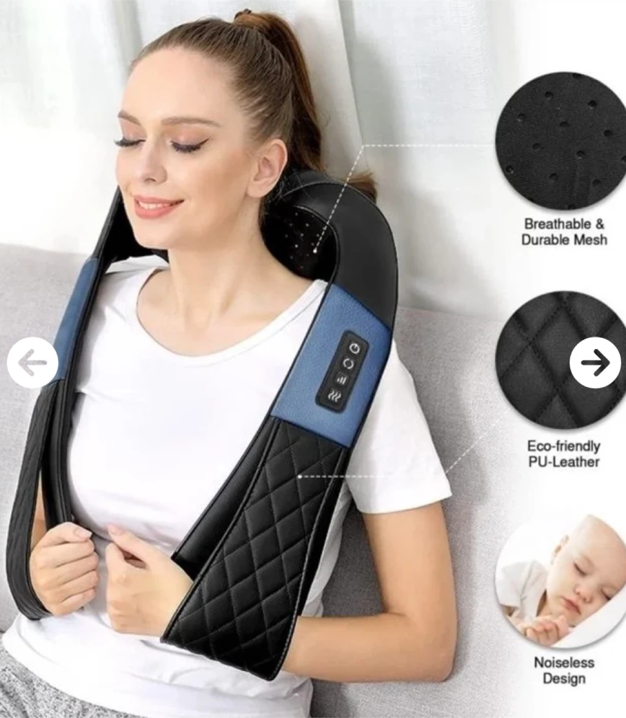 Comfier Cordless Neck Massager with Heat - photo 4