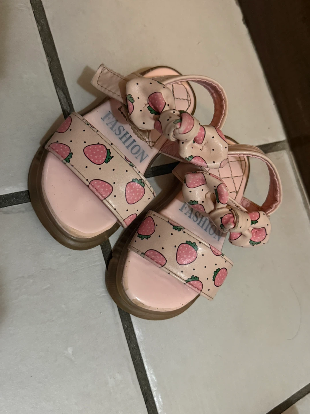 Pink Strawberry Sandals