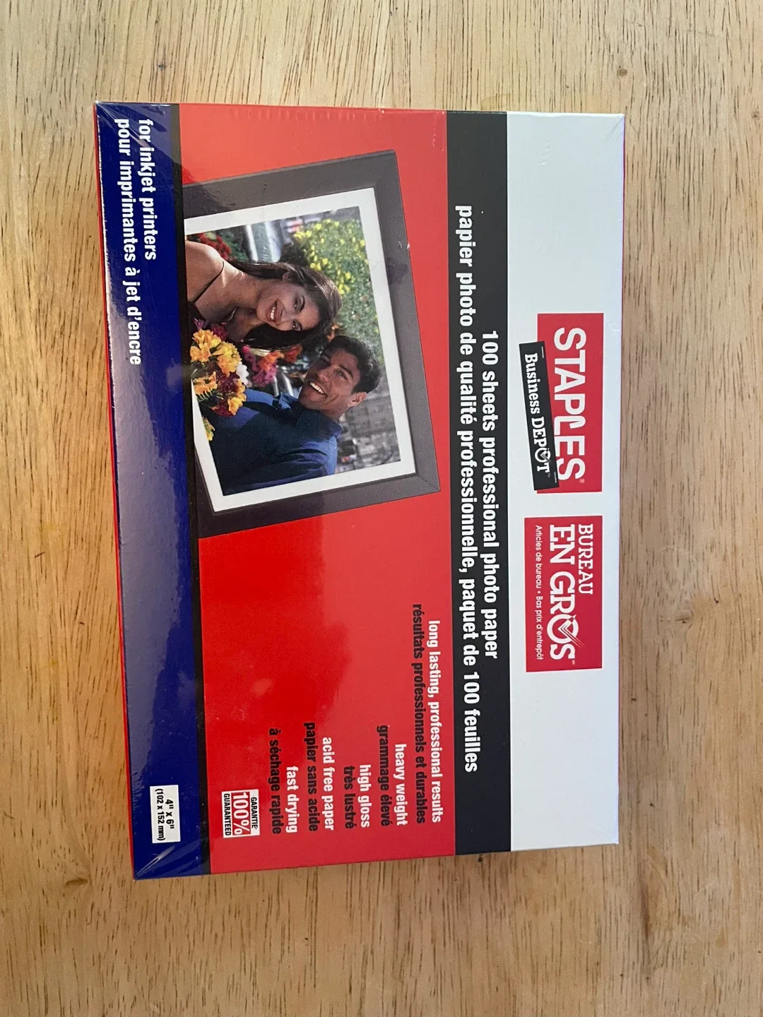 Staples 4"x6" Photo Paper - 100 Sheets thumbnail