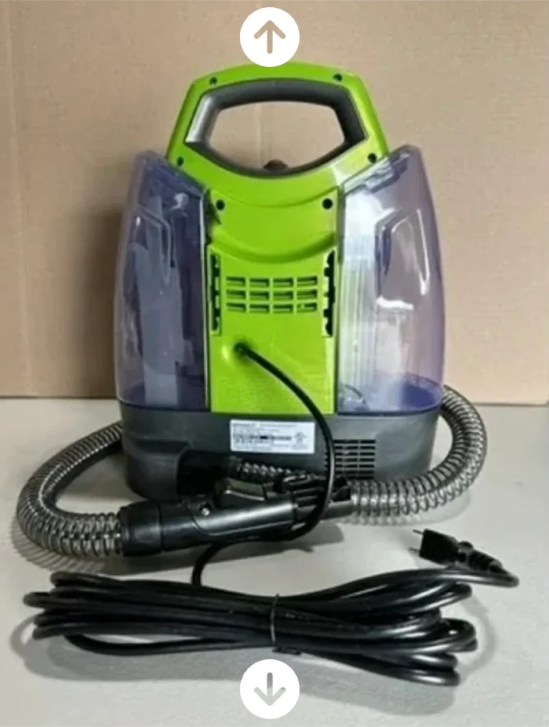 Bissell Little Green ProHeat Portable Carpet Cleaner image indicator(2)