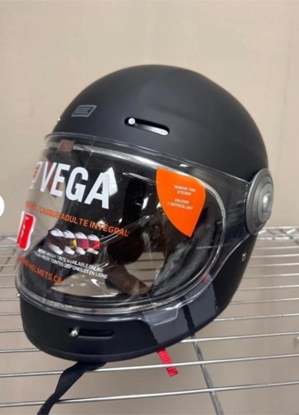 Vega Full Face Helmet - Matte Black - photo 2