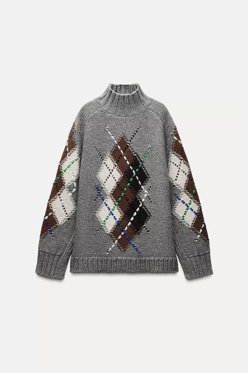 Zara grey sweater S with wool and alpaca - photo 4