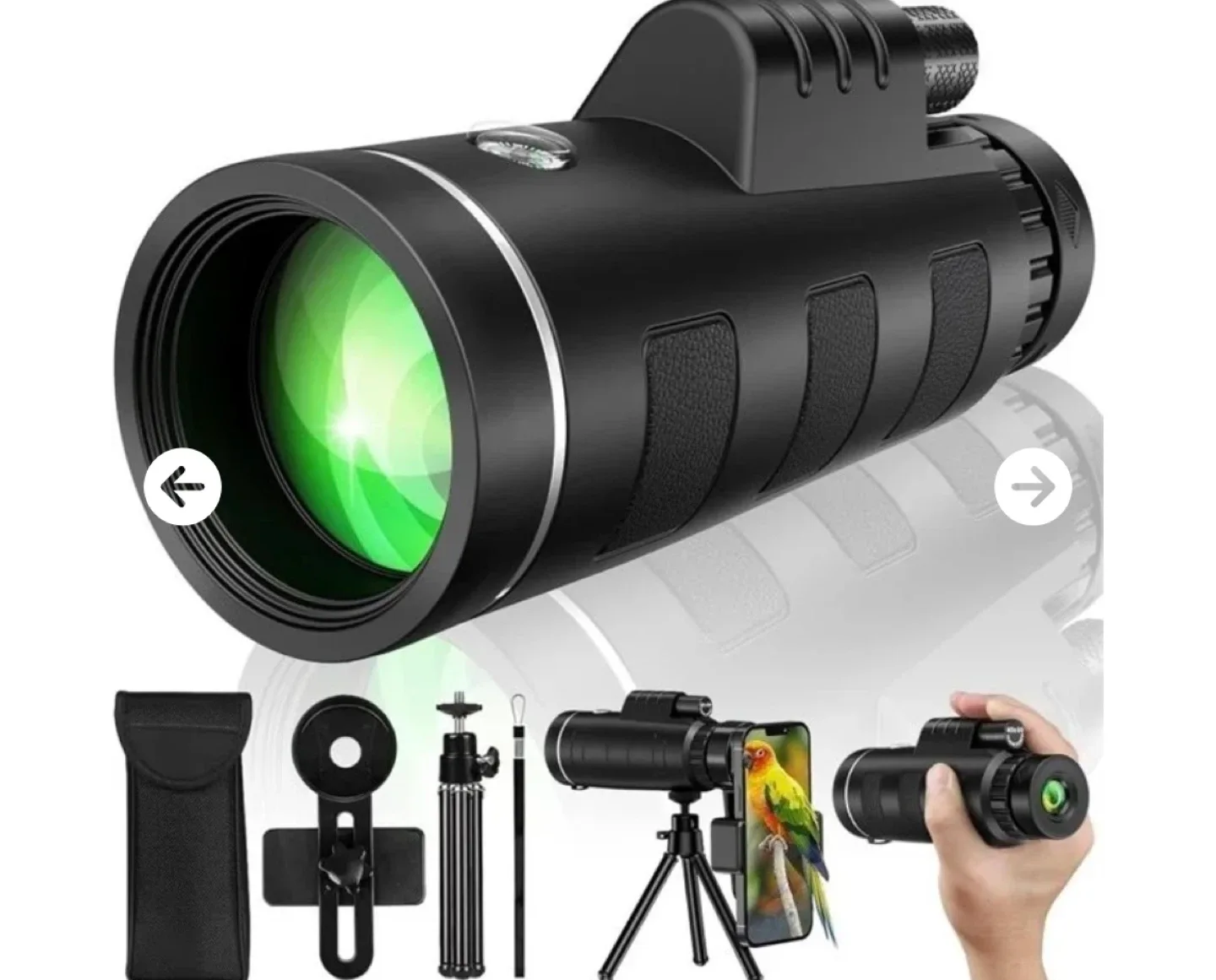 40x60 Monocular Telescope with Smartphone Adapter image indicator(3)