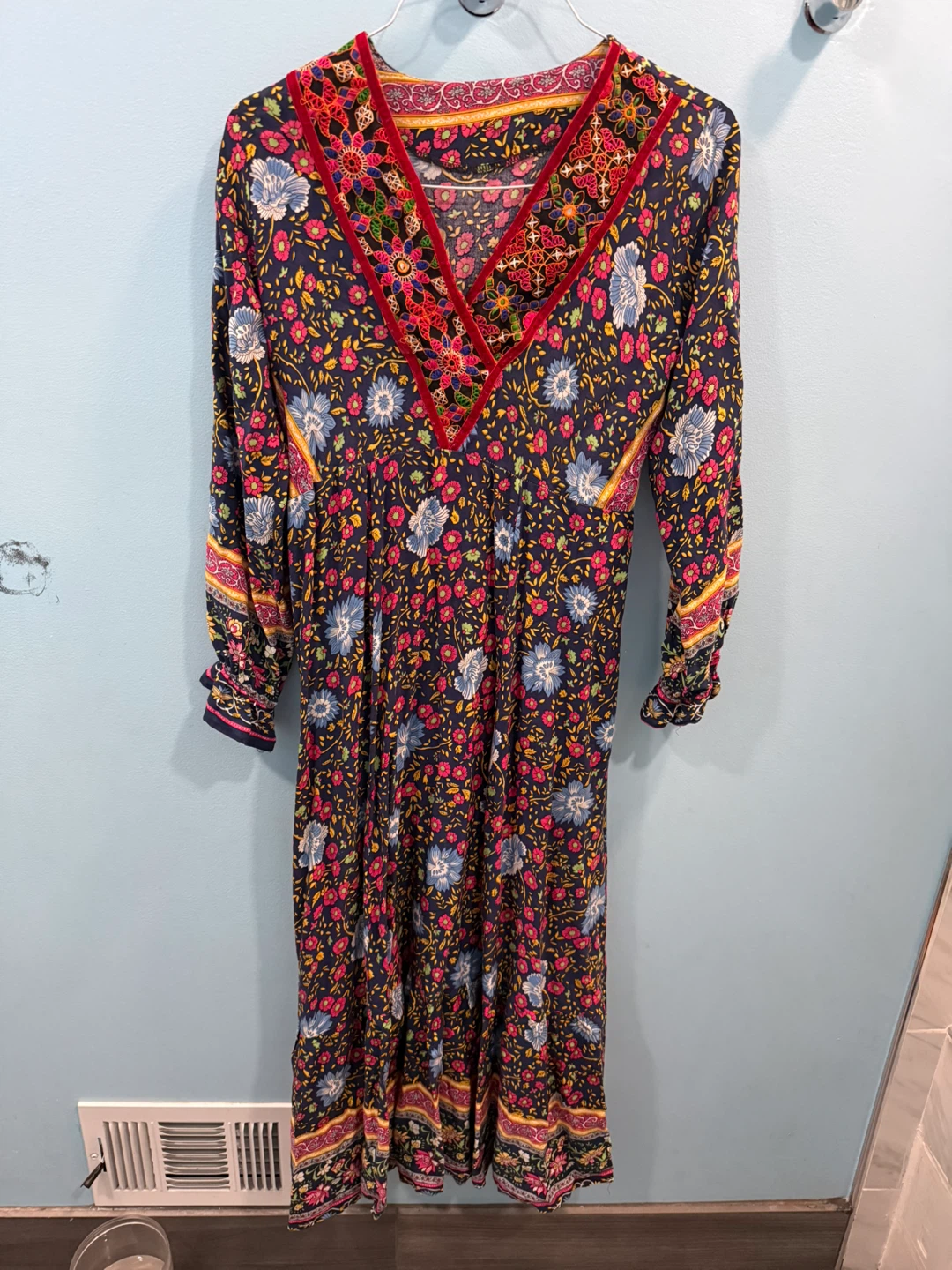 Floral Print Long Sleeve Dress size M - photo 5