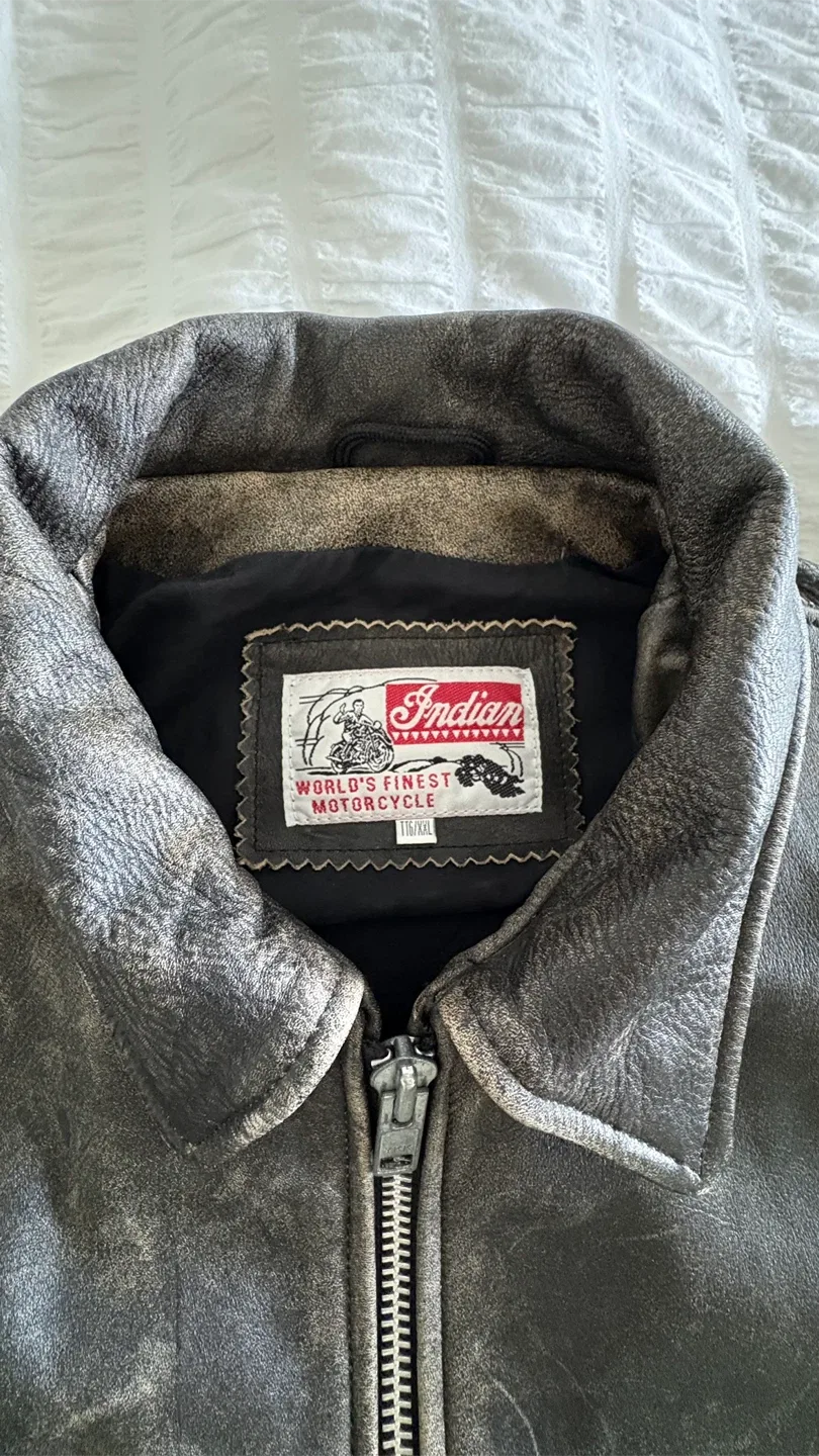 Indian Motorcycle Vintage Leather Jacket image indicator(5)