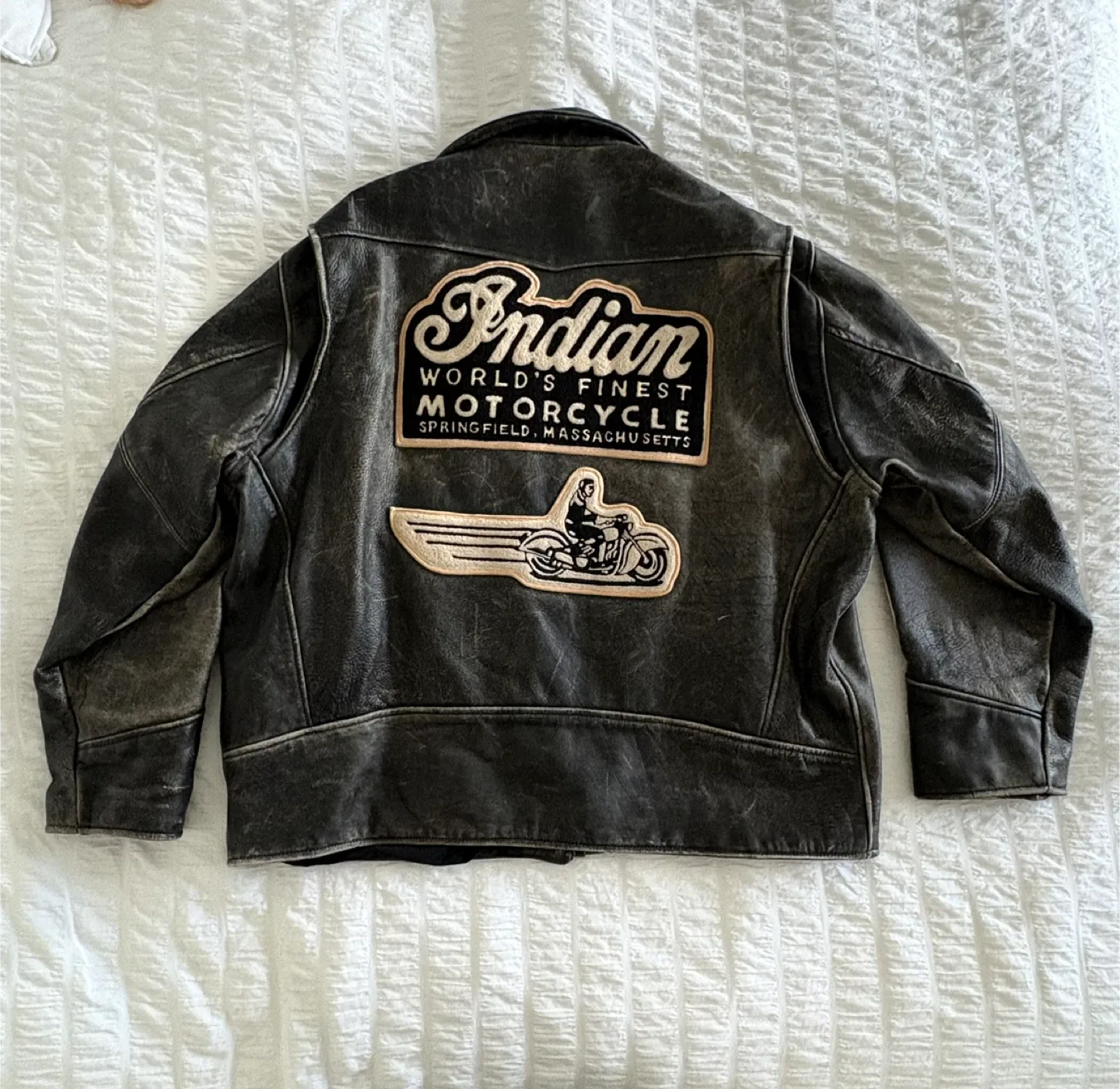 Indian Motorcycle Vintage Leather Jacket image indicator(2)