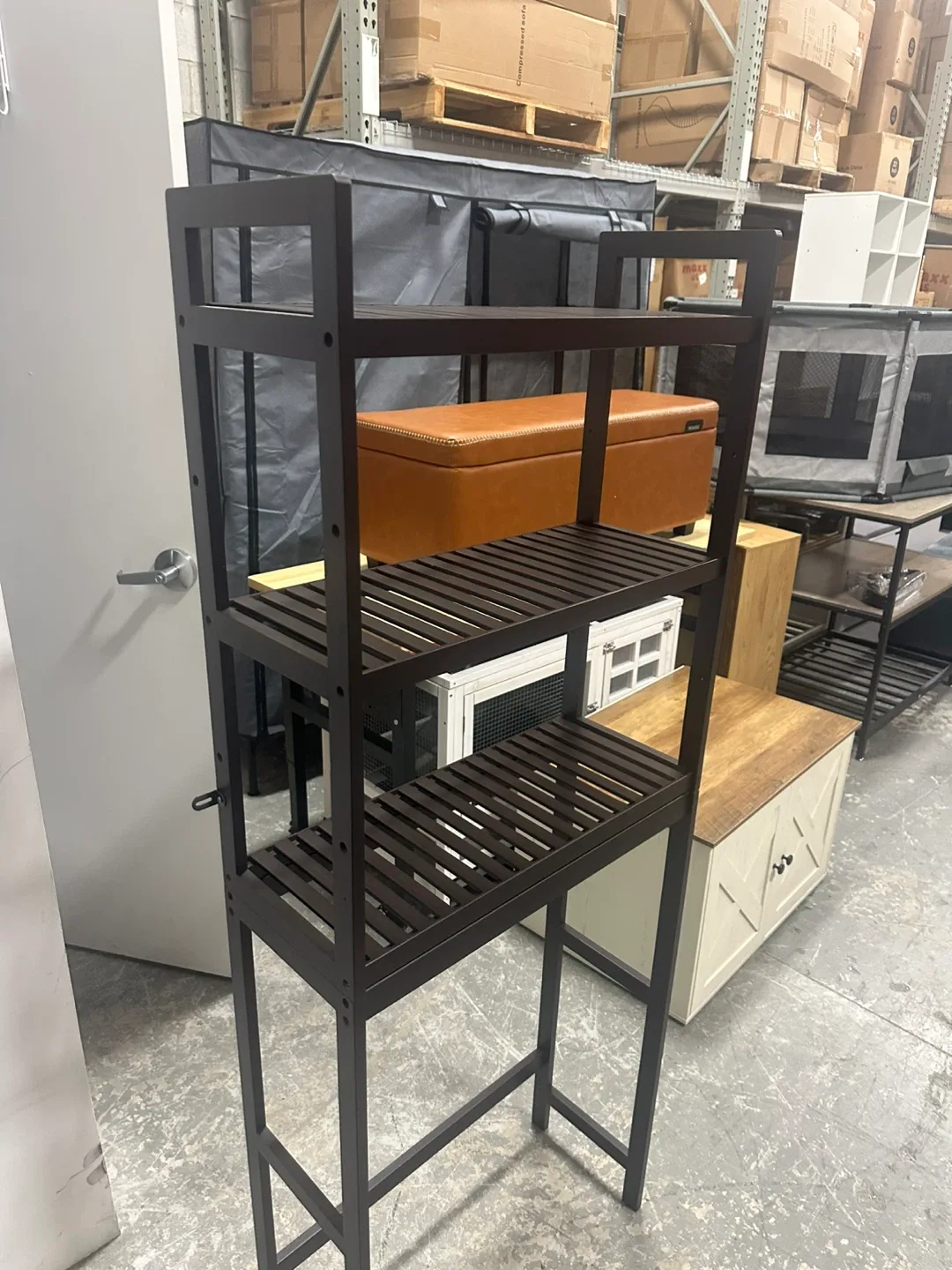 Over-the-Toilet Bathroom Shelf - Brown image indicator(2)